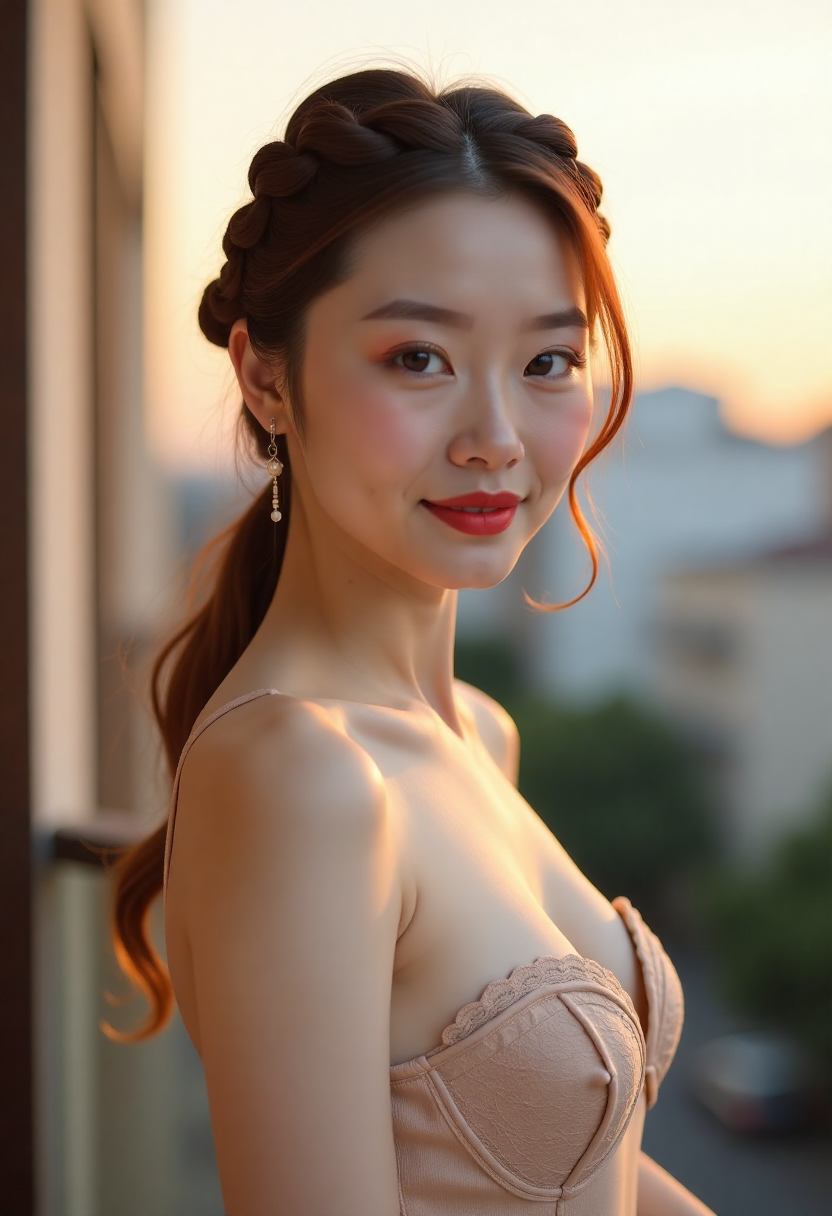 傍晚的乡间小路